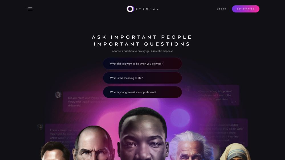 Chatea con Leyendas: Aprende de las Grandes Mentes con Eternal AI 3 Chatea con Leyendas: Aprende de las Grandes Mentes con Eternal AI