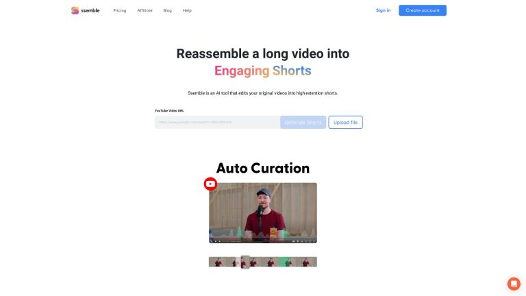 Crea YouTube Shorts con Ssemble: El Creador de Videos Impulsado por IA