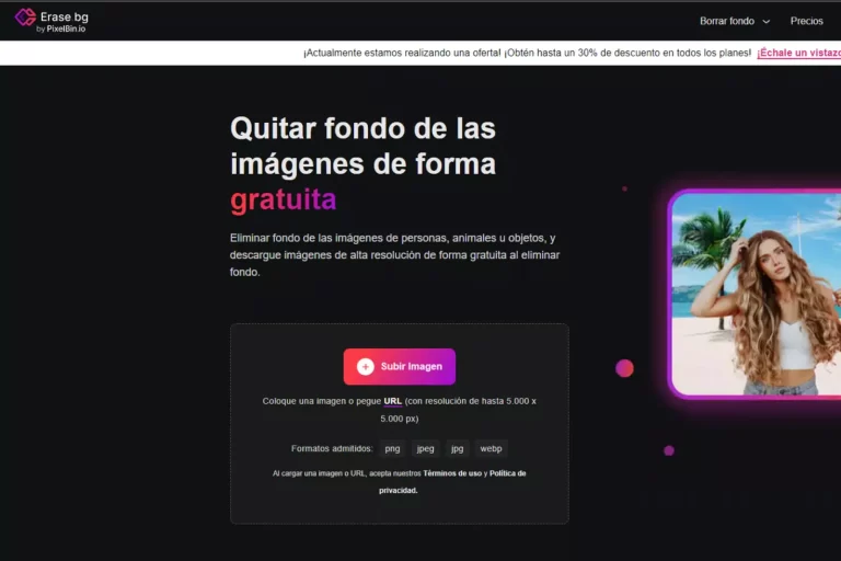 Erase.bg: Elimina fácilmente el fondo de imágenes online con IA