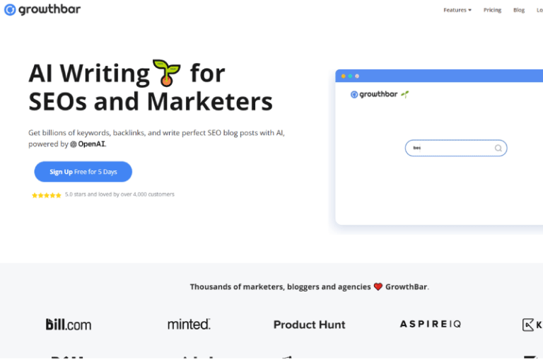 GrowthBar: La Herramienta de IA para Escribir Contenido SEO Optimizado Más Rápido