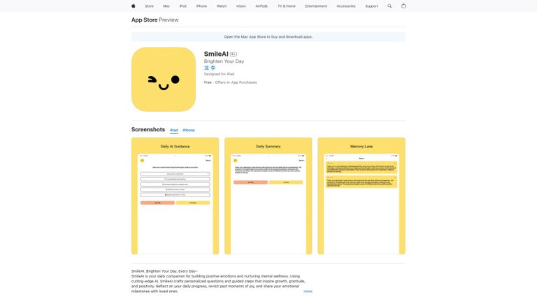 SmileAI: Aplicación IA para Bienestar Emocional y Positividad