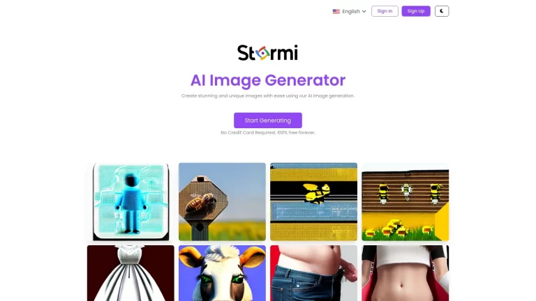 Stormi AI: Crea Arte Personalizado Gratis con el Generador de IA