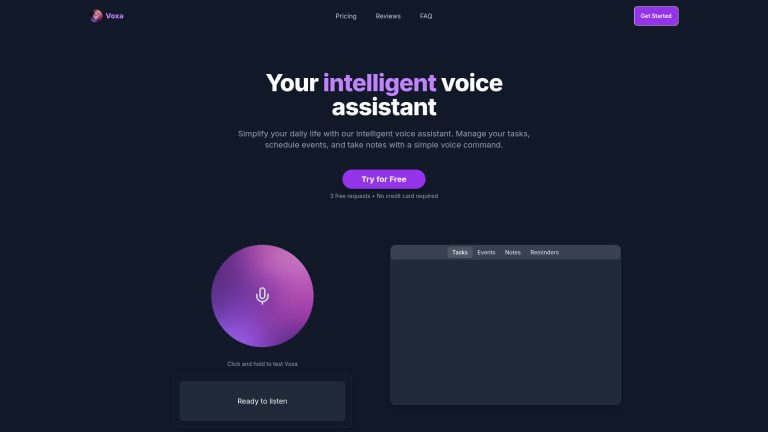 Voxa: Asistente de Voz IA para Productividad, Gestión de Tareas y Eventos
