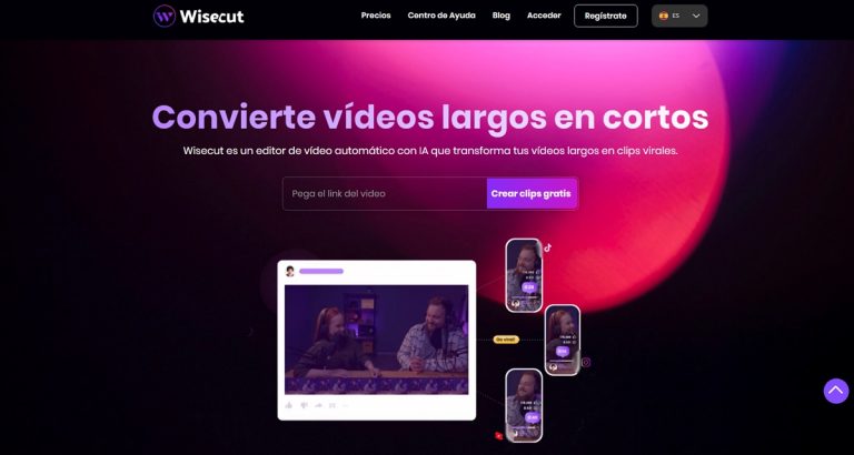 Wisecut: El Editor de Video IA que Transforma Contenidos Largos en Clips Virales