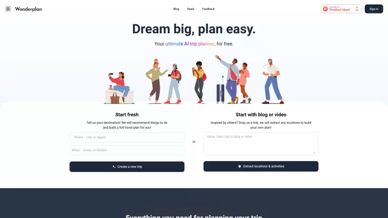 Wonderplan: Planificador de Viajes con IA para Recomendaciones Personalizadas y Presupuestarias