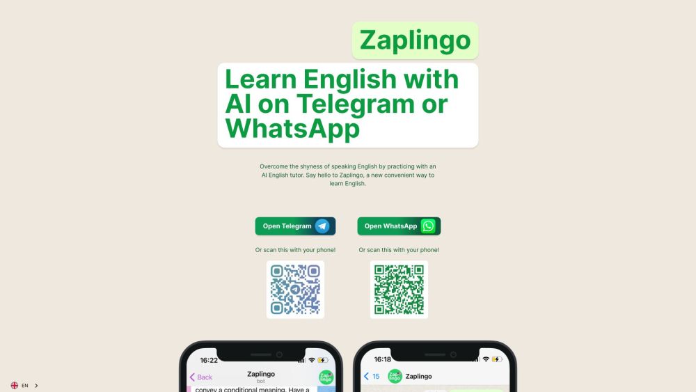 Zaplingo: El Tutor de Inglés Impulsado por IA que Combate la Timidez 3 Zaplingo: El Tutor de Inglés Impulsado por IA que Combate la Timidez