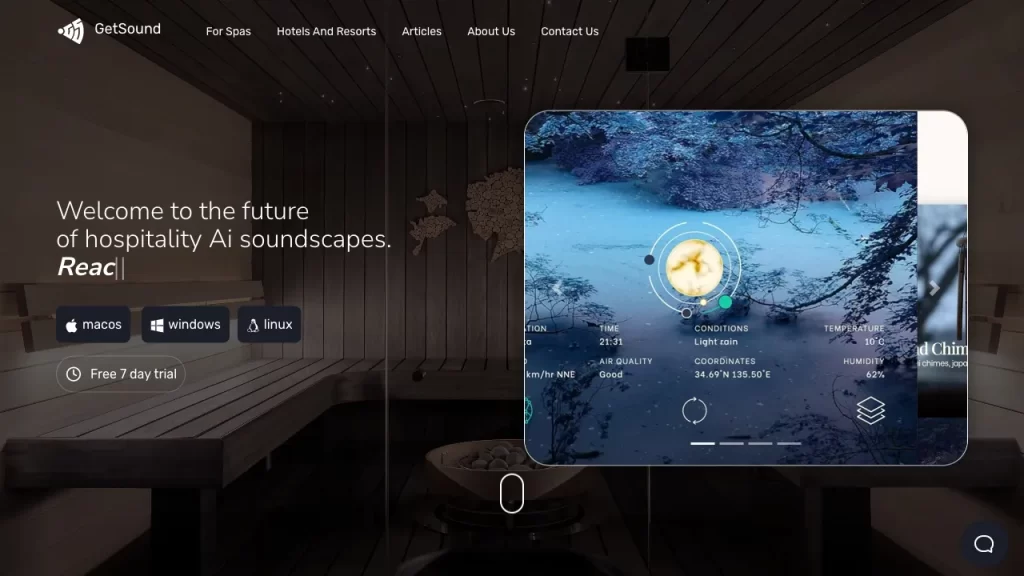 GetSound.ai: La Revolución de la Productividad con Paisajes Sonoros en Tiempo Real 2 GetSound.ai: La Revolución de la Productividad con Paisajes Sonoros en Tiempo Real