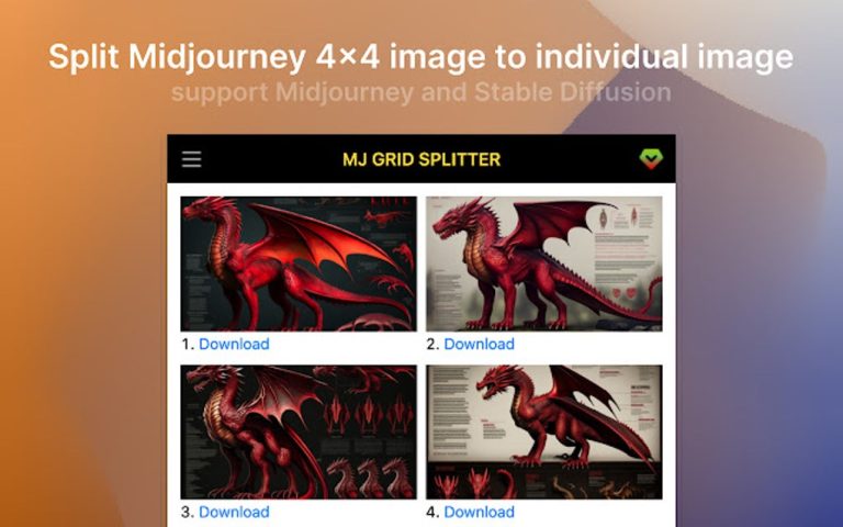Midjourney Grid Splitter: La Herramienta Segura para Dividir Tu Grid en Imágenes