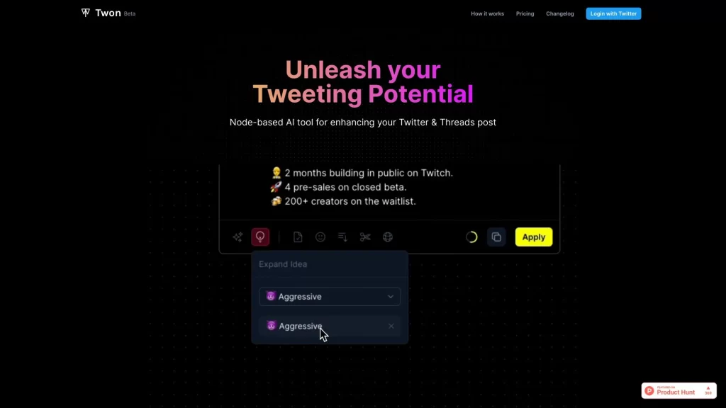 Optimiza Twitter y los Hilos con Twon: Asistencia de IA para Maximizar tu Presencia 2 Optimiza Twitter y los Hilos con Twon: Asistencia de IA para Maximizar tu Presencia
