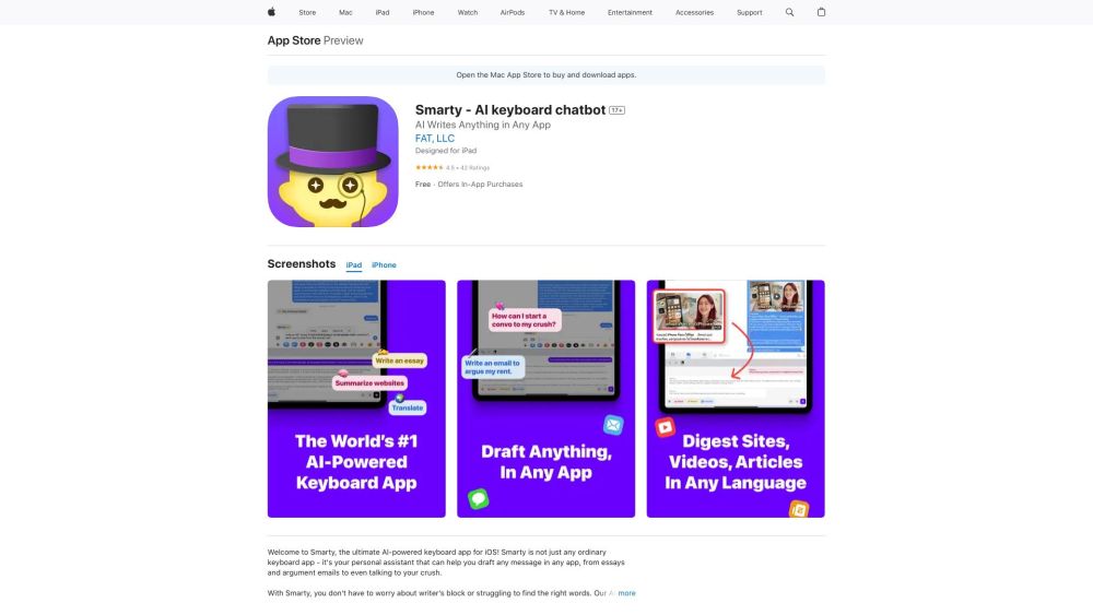 Smarty: Teclado IA para iOS que Optimiza la Redacción de Mensajes y Resúmenes 2 Smarty: Teclado IA para iOS que Optimiza la Redacción de Mensajes y Resúmenes