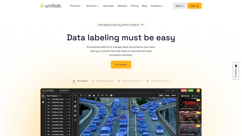 Unitlab: Gestión y Etiquetado de Datos con IA para Visión por Computadora 1 Unitlab: Gestión y Etiquetado de Datos con IA para Visión por Computadora