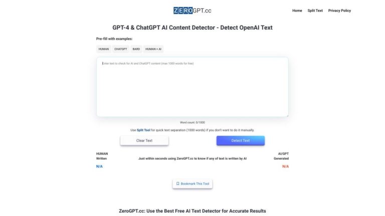 ZeroGPT.cc: La Herramienta Precisa para Detectar Texto Generado por IA