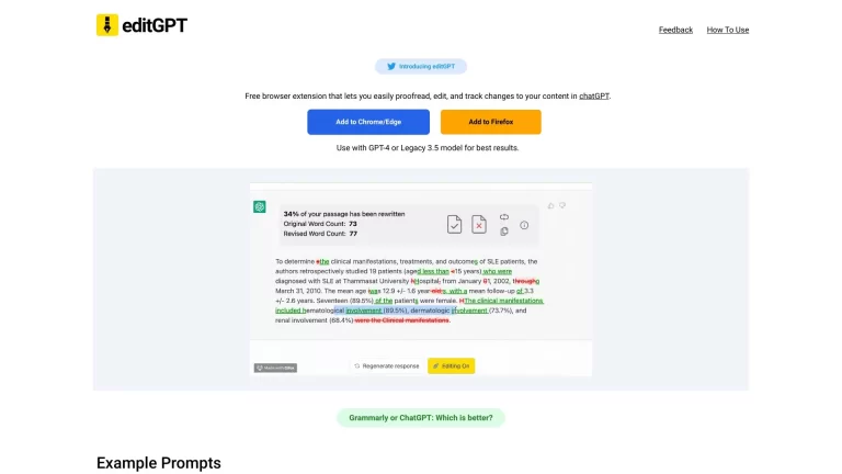 editGPT: Extensión Gratuita para Navegadores para Revisar y Editar en chatGPT