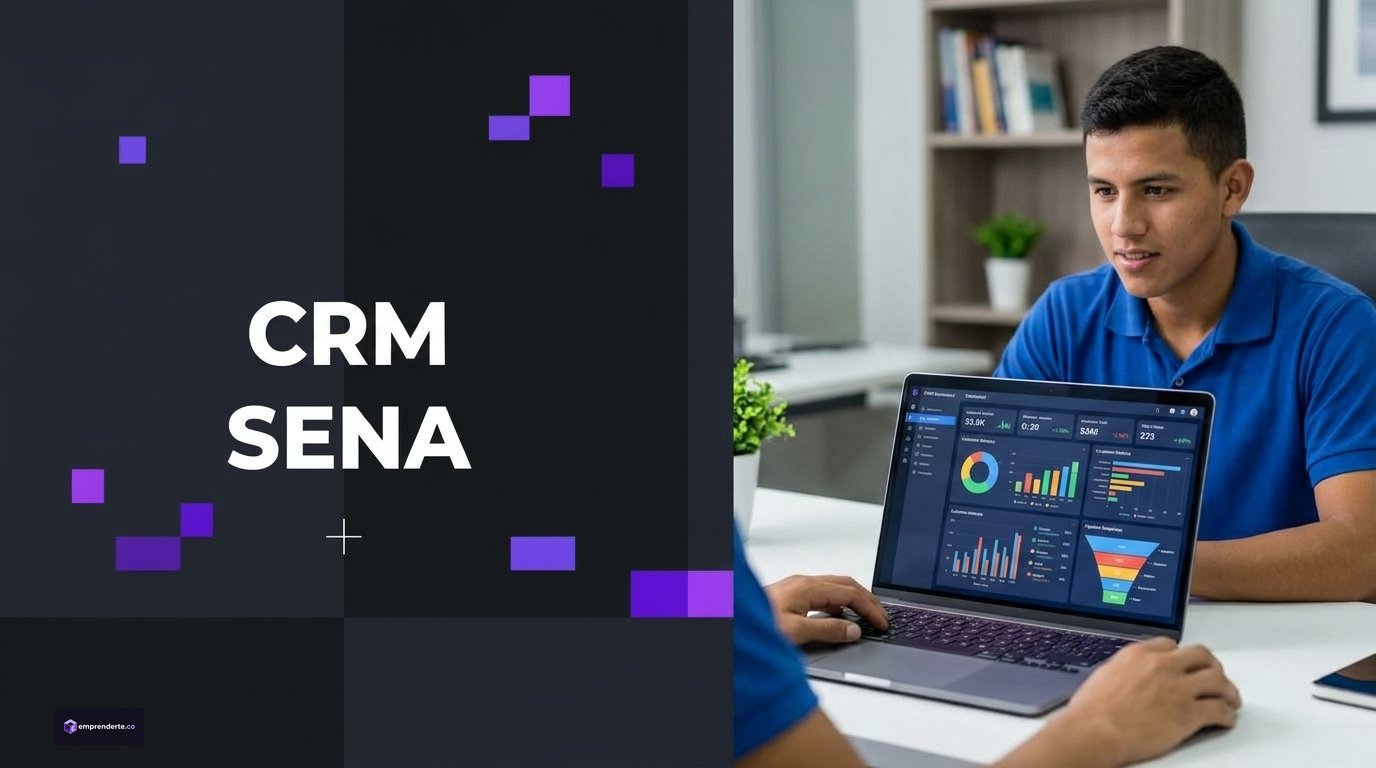 Curso CRM SENA. Estudiante del SENA en entorno de aprendizaje real.